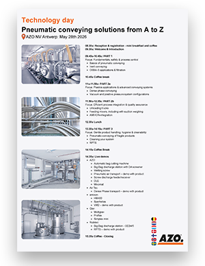 Ta steget mot smartare pneumatisk transport – AZO:s Teknikdag 28 maj i Antwerpen