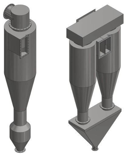 Cyklon - luftrening torr process Cyklon - luftrening torr process