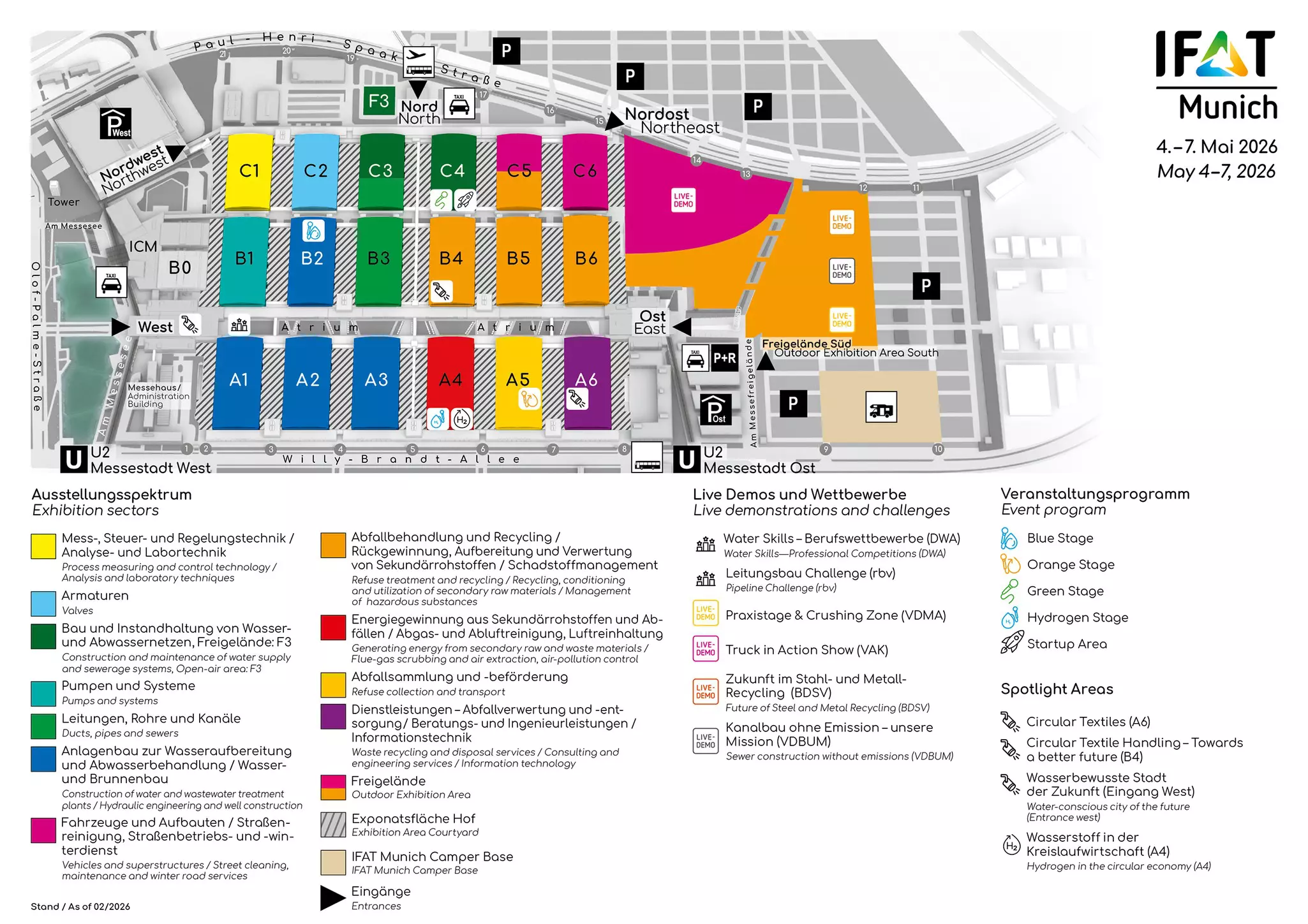 IFAT 2026 Floor Plan